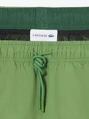 Lacoste Green Lightweight Swim Shorts - Image 9 of 10