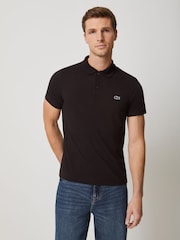 Lacoste Light Brown Regular Fit Cotton Blend Ottoman Polo Shirt - Image 1 of 4