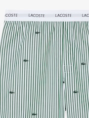 Lacoste Crocodile Print Striped Poplin Pyjamas Set - Imagen 2 de 3
