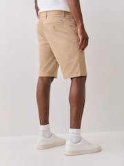 Lacoste Brown Slim Fit Stretch Cotton Chino Bermuda Shorts - Image 4 of 5