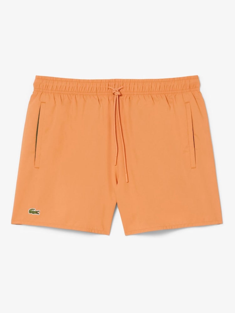 Lacoste Orange Lightweight Swim Shorts - Image 1 of 4 Lacoste Orange Lightweight Swim Shorts - Image 1 of 4