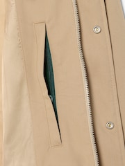 Lacoste Cream Lightweight Water Repellent Twill Harrington Jacket - Image 5 of 5