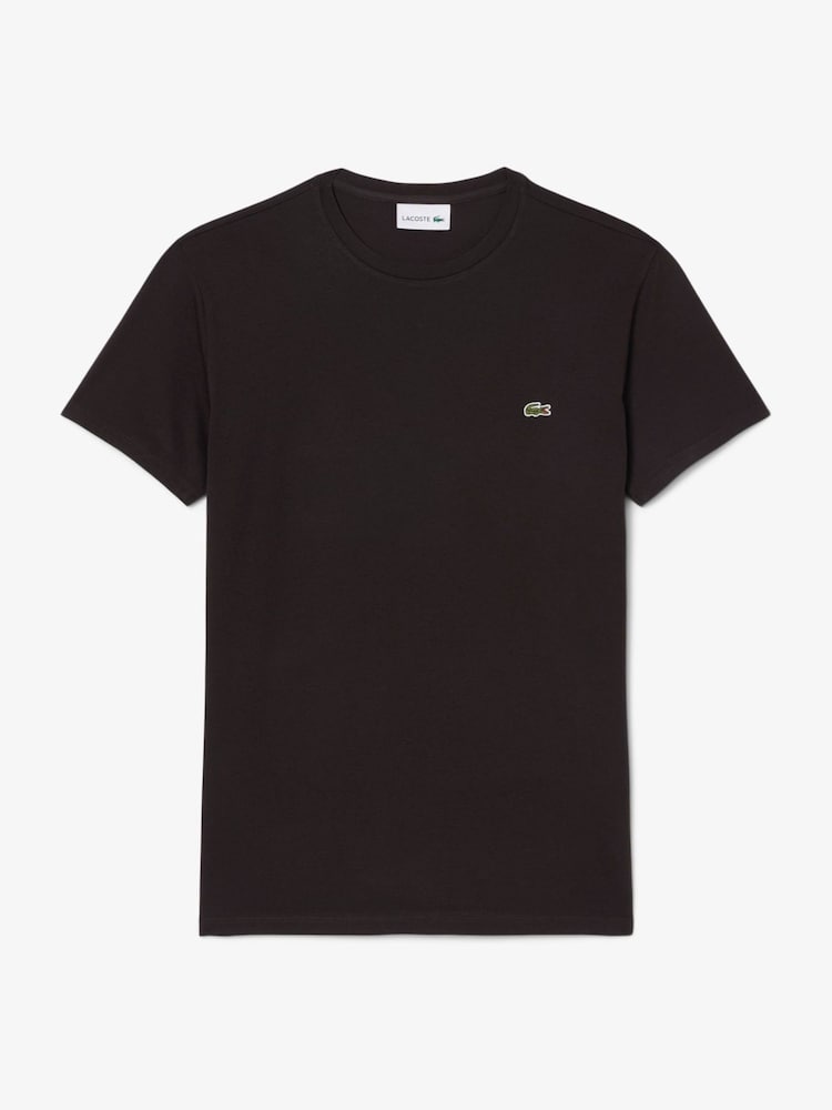 Lacoste Brown Cotton Pima T-Shirt - Image 1 of 3 Lacoste Brown Cotton Pima T-Shirt - Image 1 of 3