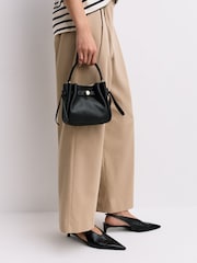 Tory Burch Black Romy Mini Bucket Bag - Image 6 of 7