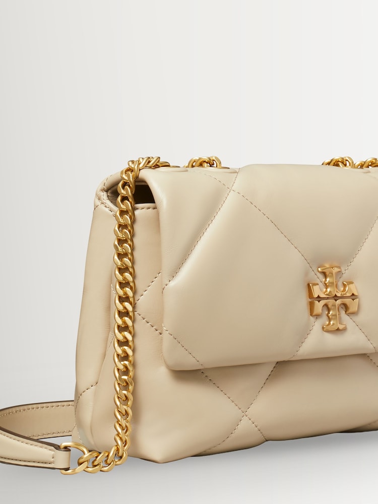 Tory Burch Cream Small Kira Diamond Quilt Convertible Shoulder Bag - Image 5 of 5 Tory Burch Cream Small Kira Diamond Quilt Convertible Shoulder Bag - Image 5 of 5
