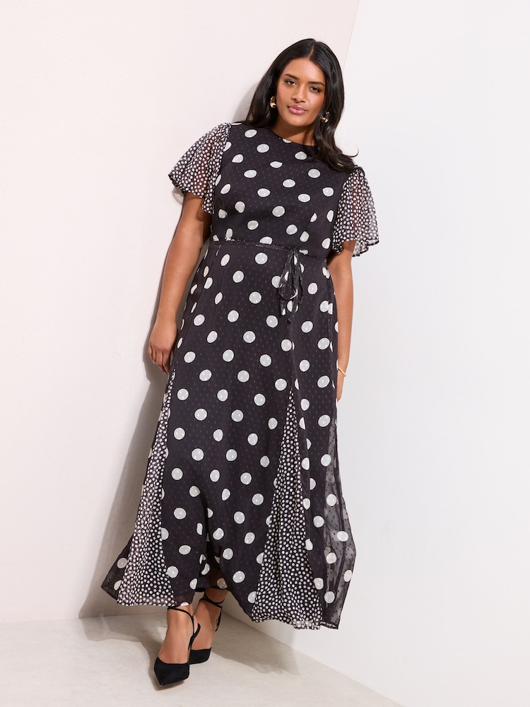 black white plus size dress Buy Friends Like These Black/White Curve Chiffon Short Sleeve Midi from Next USA Emerald Sundae Sleeveless Asymmetrical size: 2 or any special occasion Colour:Washed Black