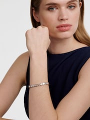 Karen Millen Silver Tone Mosaic Bracelet - Image 1 of 4