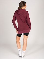Pineapple Red Womens Burgundy Longline Hoodie - Image 4 of 4
