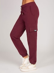 Pineapple Red Womens Burgundy Cargo Joggers - Image 1 of 7