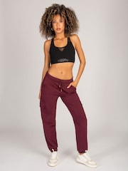Pineapple Red Womens Burgundy Cargo Joggers - Image 5 of 7