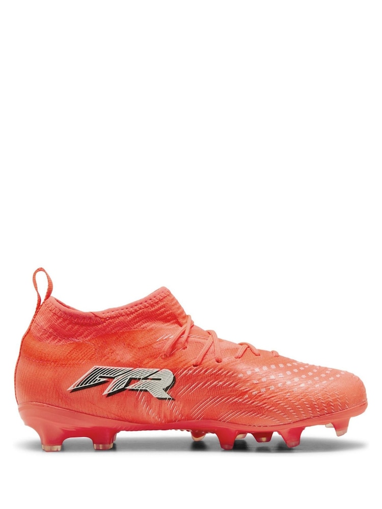 Puma Red Future 9 Match FG/AG Junior Football Boots - Image 2 of 6