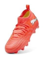 Puma Red Future 9 Match FG/AG Junior Football Boots - Image 4 of 6