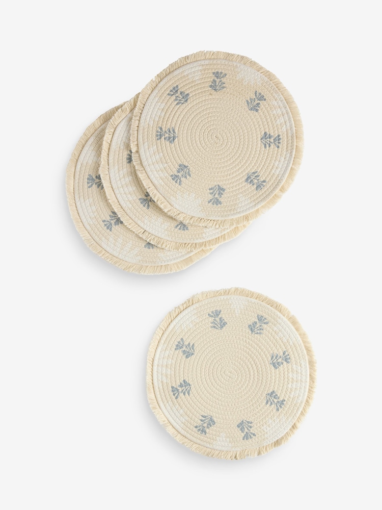 Set of 4 Blue Alice Printed Placemats - Image 3 of 3