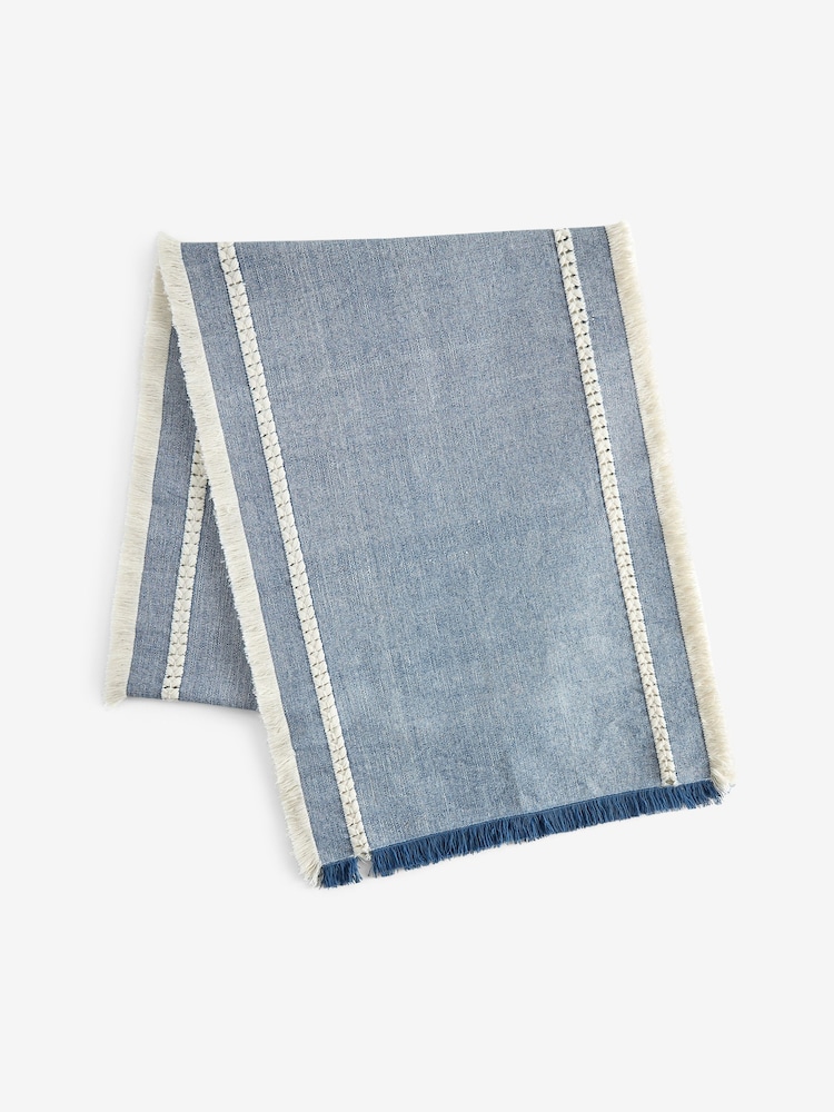 Blue Alice Dining Table Runner - Image 5 of 5 Blue Alice Dining Table Runner - Image 5 of 5