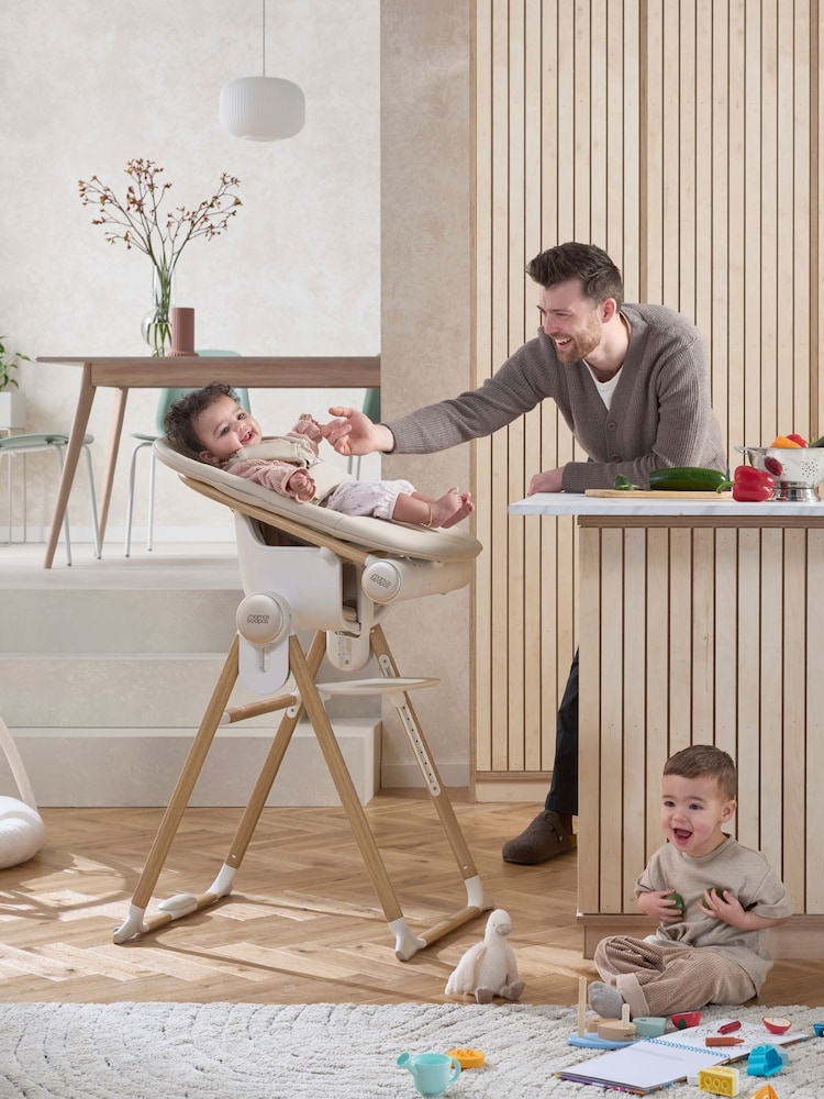 Mamas & Papas Brown Cashmere Eno Highchair - Image 2 of 10