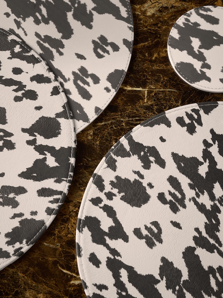 Cow Print N. Premium Metal Abstract Sculpture - Image 2 of 3