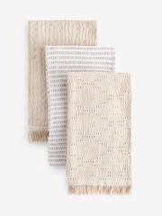 Set of 3 Natural Textured Weave Tea Towels - Image 1 of 1