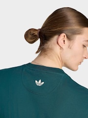 adidas Oiginals Dark Green Paint Paris Graphic Tee - Image 5 of 7