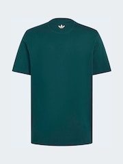 adidas Oiginals Dark Green Paint Paris Graphic Tee - Image 7 of 7
