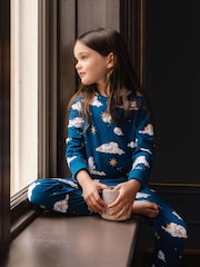 Chelsea Peers Green Kids Two Pack Celestial Bunny / Hedgehog Hearts Long Pyjama Set - Image 5 of 5