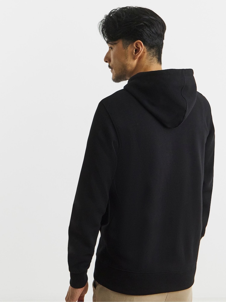 Snowdonia Black Hooded Sweatshirt - Image 2 of 4 Snowdonia Black Hooded Sweatshirt - Image 2 of 4