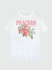 Brands In White Peaches Fruit T-Shirt - Image 3 of 4