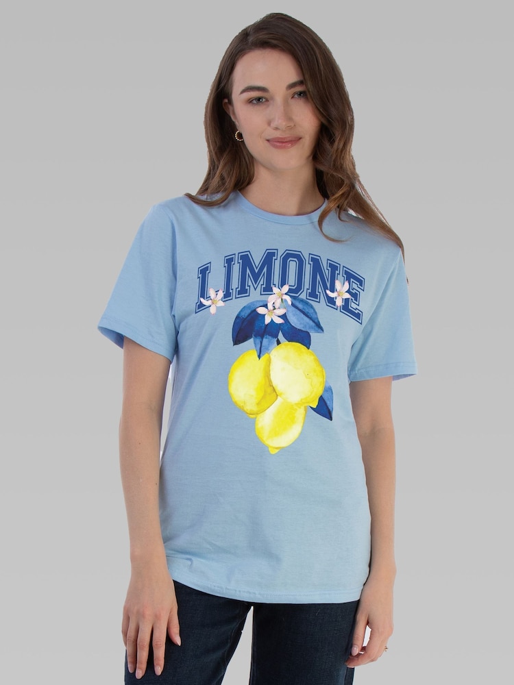 Brands In Blue Limone Fruit T-Shirt - Image 1 of 5 Brands In Blue Limone Fruit T-Shirt - Image 1 of 5