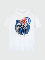 Brands In White Marvel Fantastic Four Group T-Shirt - Image 3 of 4