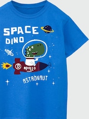 Brands In Blue Dinosaur Dino Space T-Shirt - Image 4 of 4