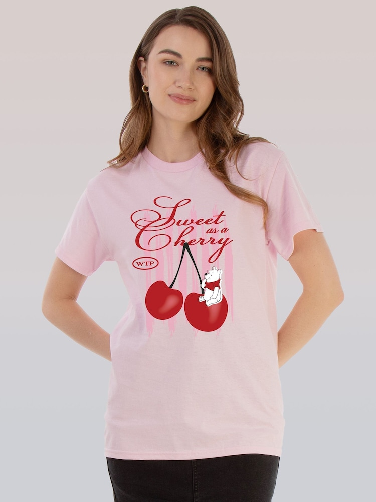 Brands In Pink Disney Winnie The Pooh Cherry T-Shirt - Image 1 of 5
