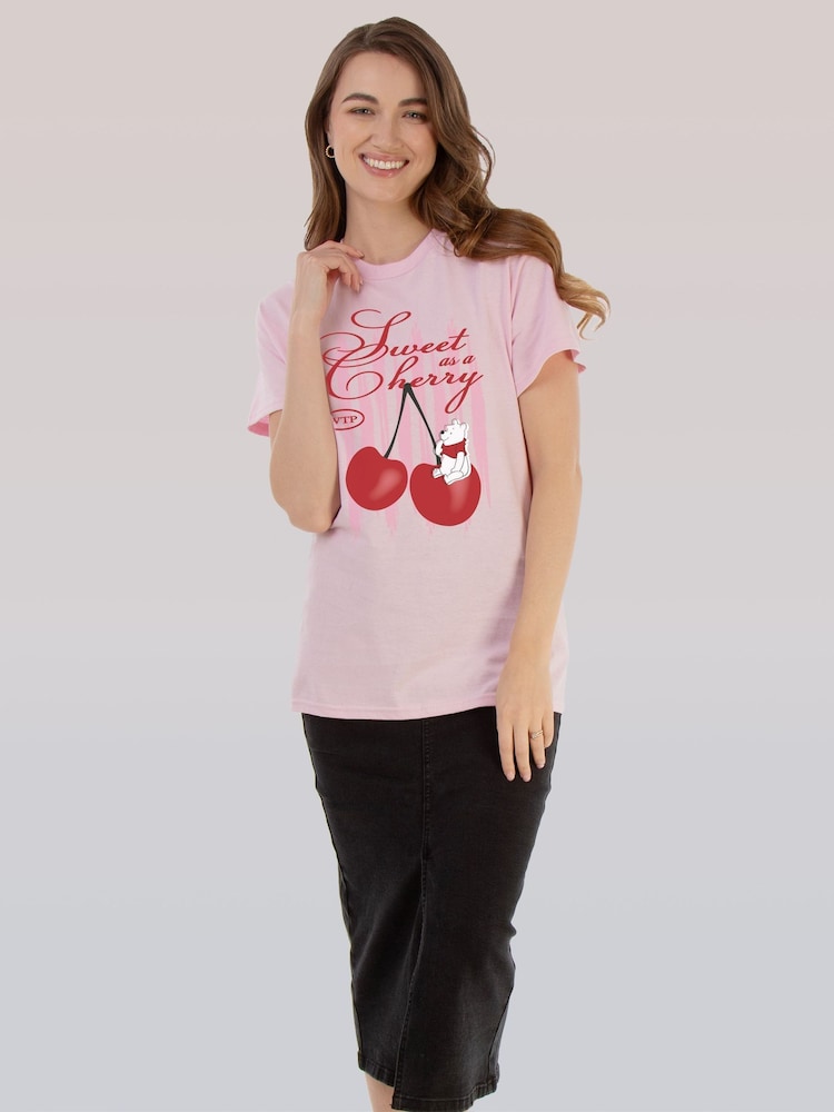 Brands In Pink Disney Winnie The Pooh Cherry T-Shirt - Image 2 of 5
