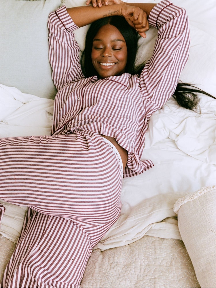 Stripe & Stare Purple Pyjamas Bottoms - Image 2 of 9 Stripe & Stare Purple Pyjamas Bottoms - Image 2 of 9