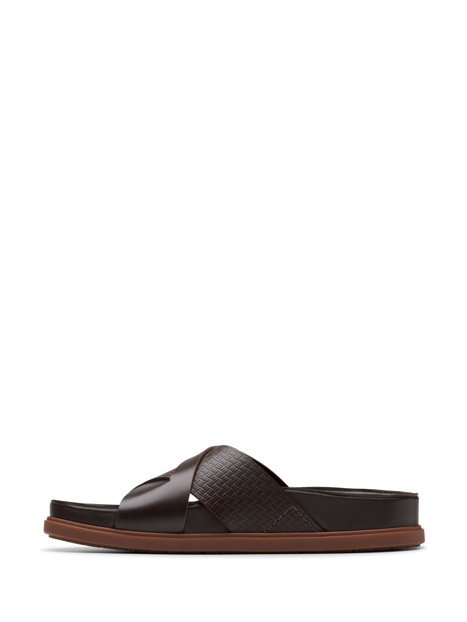 C_-4 Buy Clarks Brown Leather Torford Cross Sandals from Next Romania