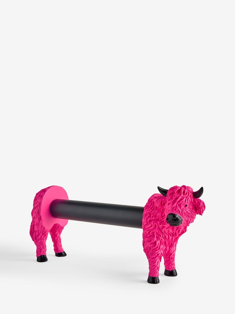 Pink Hamish Kitchen Roll Holder - Image 1 of 1 Pink Hamish Kitchen Roll Holder - Image 1 of 1