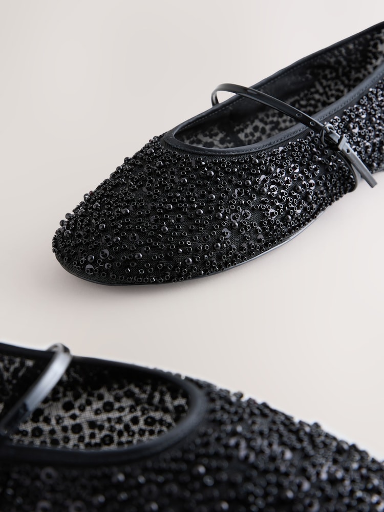 Negro - Forever Comfort® Beaded Maryjane Shoes - Imagen 11 de 11
