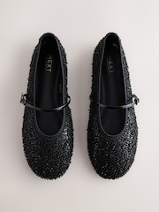 Black Forever Comfort® Beaded Maryjane Shoes - Image 3 of 5
