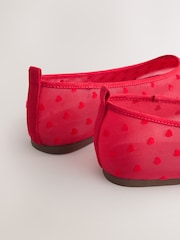 أحمر - Forever Comfort® Mesh Heart Ballet Flats - صورة 10 من 10