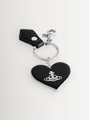 Vivienne Westwood Black Heart Orb Mirror Charm - Image 1 of 3