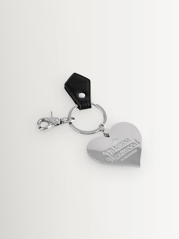 Vivienne Westwood Black Heart Orb Mirror Charm - Image 3 of 3