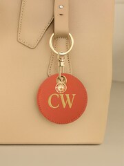 Jonnys Sister	Personalised Faux Leather Bag Accessory with Gold Tone Sun Charm - Image 1 of 1