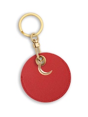 Jonnys Sister	Personalised Faux Leather Bag Accessory with Gold Tone Half Moon Charm - Image 2 of 2