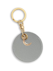 Jonnys Sister	Personalised Faux Leather Bag Accessory with Gold Tone Half Moon Charm - Image 2 of 2