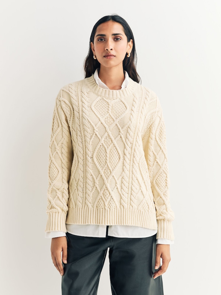 Weekend MaxMara Cream Tenore Cream Knitted Jumper - Image 1 of 5