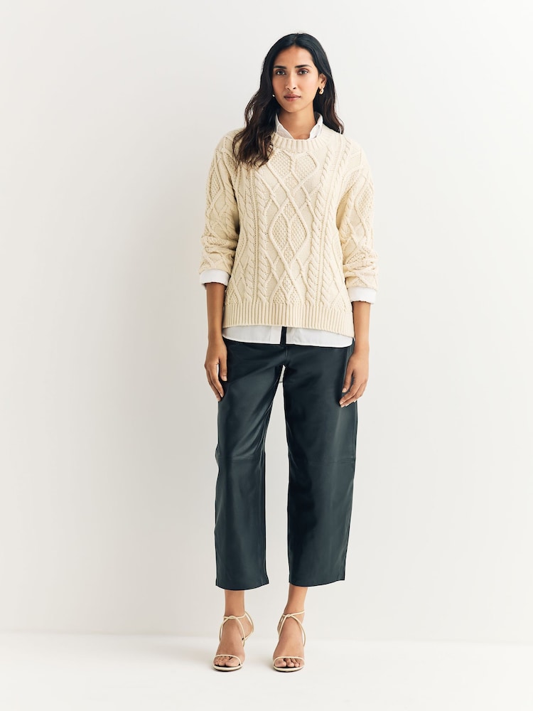 Weekend MaxMara Cream Tenore Cream Knitted Jumper - Image 2 of 5