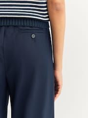 Weekend MaxMara Blue Mallo Tailored Wide Leg Trousers - Image 5 of 6