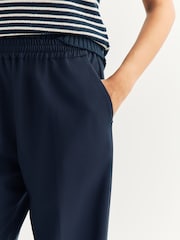 Weekend MaxMara Blue Mallo Tailored Wide Leg Trousers - Image 6 of 6