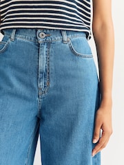 Weekend MaxMara Blue Vega Mid Wash Wide Leg Jeans - Image 5 of 6