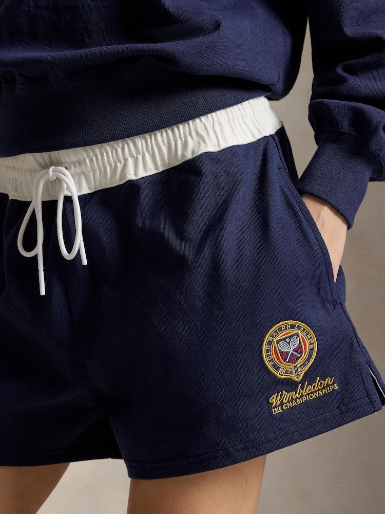 Polo Ralph Lauren Blue Knit Shorts - Image 3 of 3