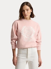 Polo Ralph Lauren Pink Wimbledon Sweat Top - Image 5 of 6