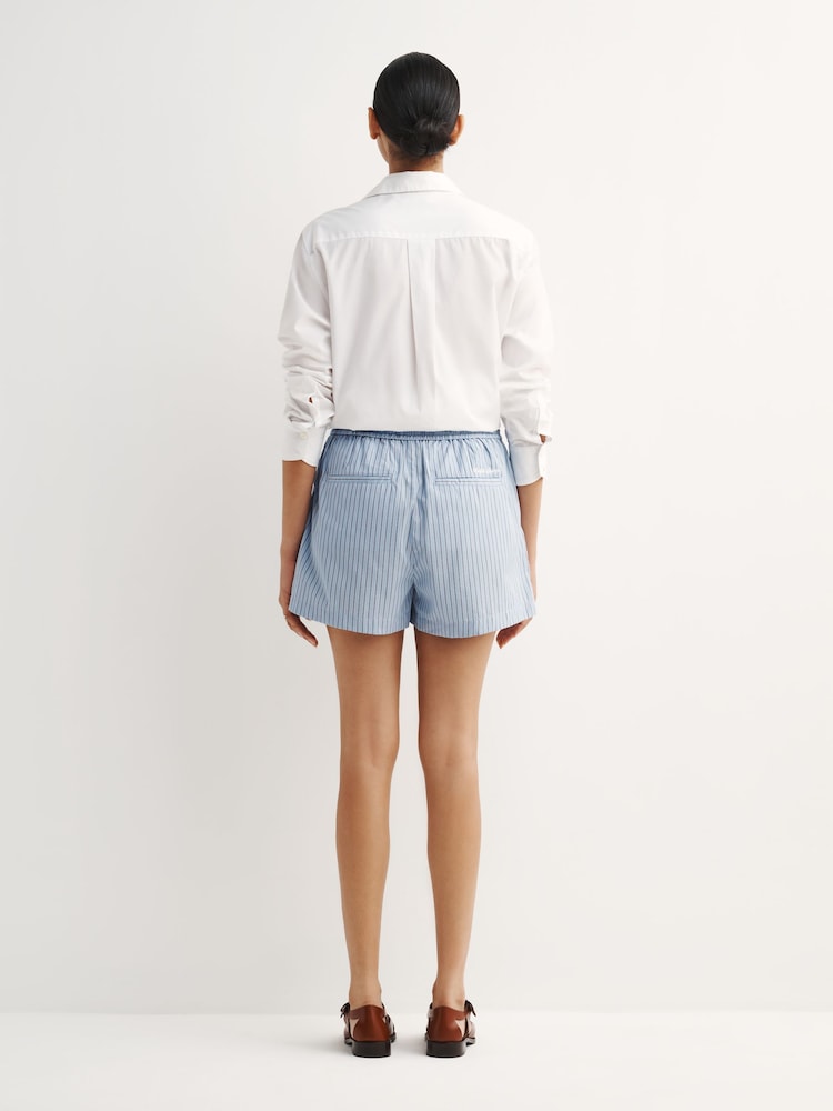 Polo Ralph Lauren Blue Wimbledon Striped Shorts - Image 2 of 7 Polo Ralph Lauren Blue Wimbledon Striped Shorts - Image 2 of 7